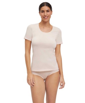 Falke 2-Pack T-Shirt Round-neck Daily Comfort Overhemd Dames Beige | XIJ-310256