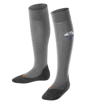 Falke Active Rainboot Knee-high Socks Sokken Kinderen Grijs | RIB-813642