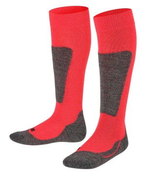 Falke Active Ski Knee-high Socks Sokken Kinderen Rood | WRH-905681