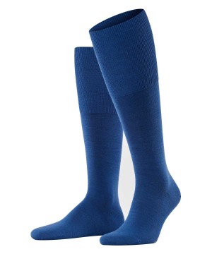 Falke Airport Knee-high Socks Sokken Heren Blauw | VDA-981674