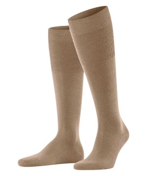 Falke Airport Knee-high Socks Sokken Heren Bruin | JYI-324916