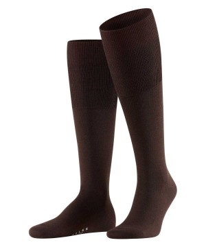 Falke Airport Knee-high Socks Sokken Heren Bruin | FBU-357864