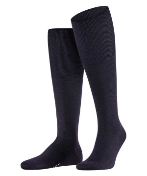 Falke Airport Knee-high Socks Sokken Heren Blauw | AUJ-406579