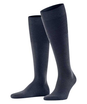 Falke Airport Knee-high Socks Sokken Heren Blauw | XOL-592461