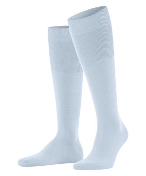 Falke Airport Knee-high Socks Sokken Heren Blauw | FDO-563401