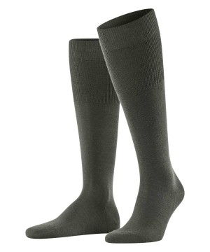 Falke Airport Knee-high Socks Sokken Heren Groen | VCZ-184209