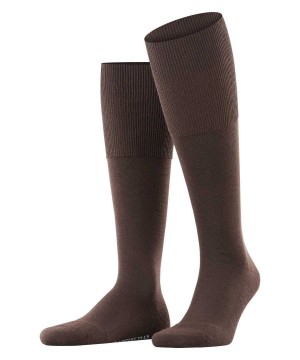 Falke Airport Plus Knee-high Socks Sokken Heren Bruin | LVC-872150