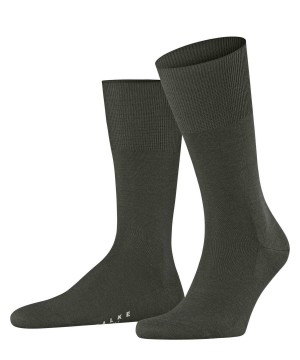 Falke Airport Socks Sokken Heren Groen | SEZ-453068