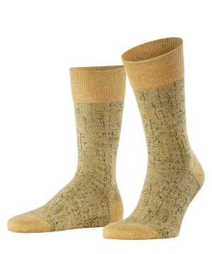 Falke Artisanship Socks Sokken Heren Geel | NYK-526780