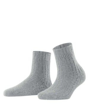 Falke Bedsock Rib House socks Sokken Dames Grijs | ZPS-693781