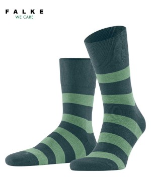 Falke Block Stripe Socks Sokken Dames Groen | MPU-614932