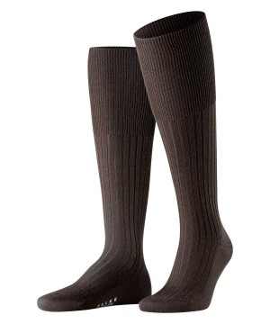 Falke Bristol Pure Knee-high Socks Sokken Heren Bruin | RFY-913270