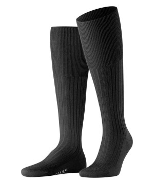 Falke Bristol Pure Knee-high Socks Sokken Heren Zwart | FMZ-395718