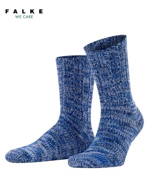 Falke Brooklyn Boot socks Sokken Heren Blauw | PUQ-752346