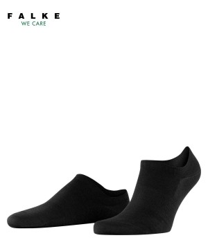 Falke ClimaWool Invisibles No Show Socks Heren Zwart | HLI-409783