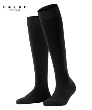 Falke ClimaWool Knee-high Socks Sokken Dames Zwart | TIG-032519