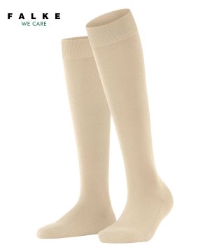 Falke ClimaWool Knee-high Socks Sokken Dames Beige | XOK-156328