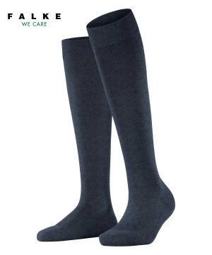 Falke ClimaWool Knee-high Socks Sokken Dames Blauw | GDL-187342