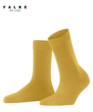 Falke ClimaWool Socks Sokken Dames Geel | HQT-457193