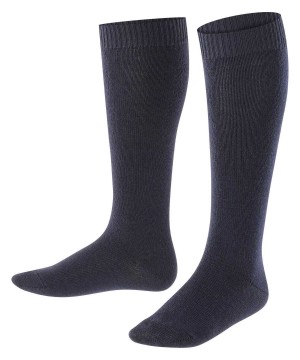 Falke Comfort Wool Knee-high Socks Sokken Kinderen Blauw | ZOT-137062