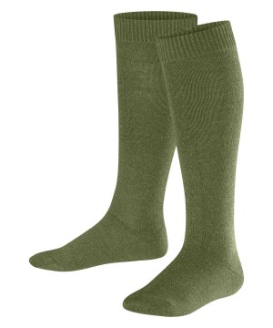 Falke Comfort Wool Knee-high Socks Sokken Kinderen Groen | KLT-123674