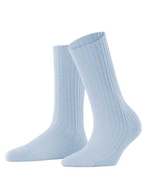 Falke Cosy Wool Boot Socks Sokken Dames Blauw | UZA-032469