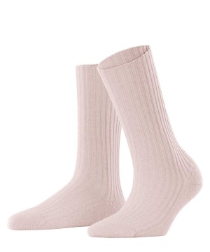 Falke Cosy Wool Boot Socks Sokken Dames Roze | VTG-678012