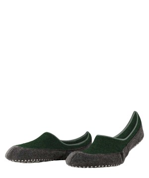 Falke Cosyshoe House socks Sokken Heren Groen | UCY-785406