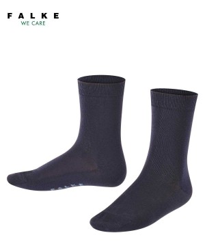 Falke Cotton Finesse Socks Sokken Kinderen Blauw | CLM-423058