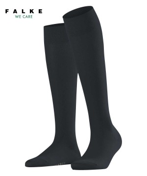 Falke Cotton Touch Knee-high Socks Sokken Dames Grijs | XPI-163805