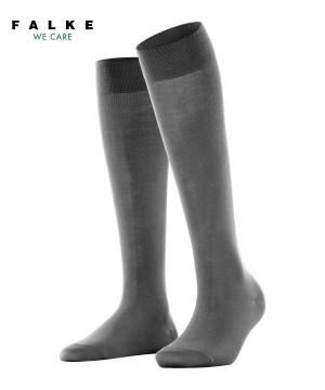 Falke Cotton Touch Knee-high Socks Sokken Dames Grijs | DYQ-102763