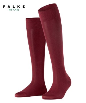 Falke Cotton Touch Knee-high Socks Sokken Dames Rood | KJG-948702