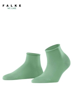 Falke Cotton Touch Short sock Sokken Dames Groen | PBX-185264