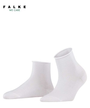 Falke Cotton Touch Short sock Sokken Dames Wit | ETU-421067