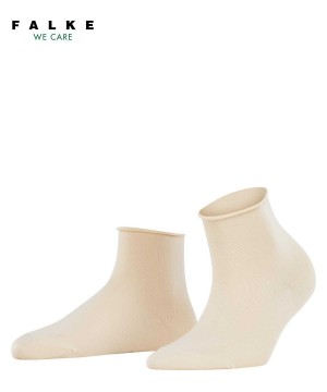 Falke Cotton Touch Short sock Sokken Dames Beige | VSE-203475