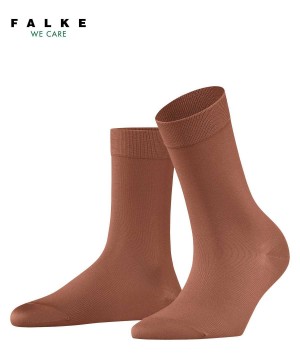 Falke Cotton Touch Socks Sokken Dames Bruin | YQR-078913