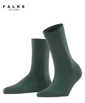 Falke Cotton Touch Socks Sokken Dames Groen | AGE-869025