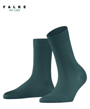 Falke Cotton Touch Socks Sokken Dames Groen | XVA-495036