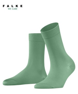 Falke Cotton Touch Socks Sokken Dames Groen | OZH-706189