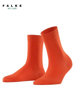 Falke Cotton Touch Socks Sokken Dames Oranje | JMP-049687