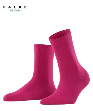 Falke Cotton Touch Socks Sokken Dames Rood | IQA-412365