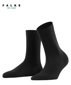 Falke Cotton Touch Socks Sokken Dames Zwart | LDN-281643