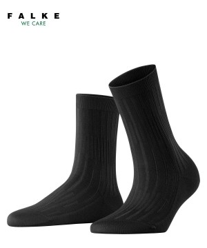 Falke Dash Rib Socks Sokken Dames Zwart | ZWG-052389