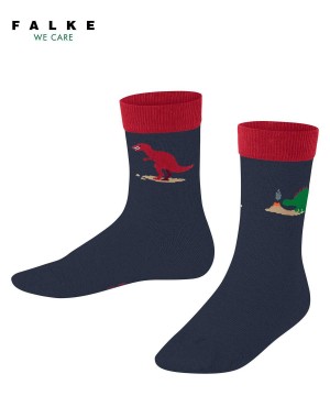 Falke Dinosaurs Socks Sokken Kinderen Blauw | YWB-123854