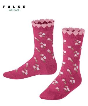 Falke Ditsy Flowers Socks Sokken Kinderen Paars | HBD-592713