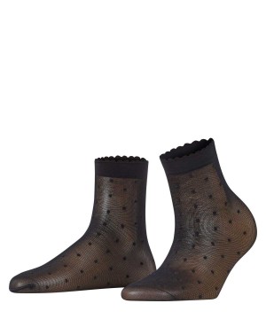 Falke Dot 15 DEN Ankle socks Sokken Dames Zwart | NKC-194352