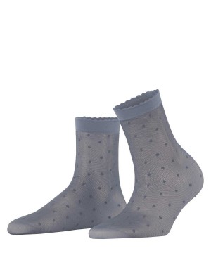 Falke Dot 15 DEN Ankle socks Sokken Dames Grijs | YPQ-243951