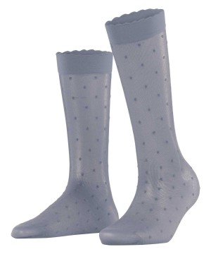 Falke Dot 15 DEN Knee-high Socks Sokken Dames Grijs | DNT-183947