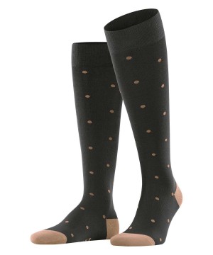 Falke Dot Knee-high Socks Sokken Heren Bruin | JAP-367829