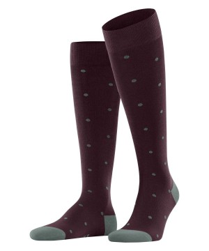 Falke Dot Knee-high Socks Sokken Heren Rood | MLO-147506